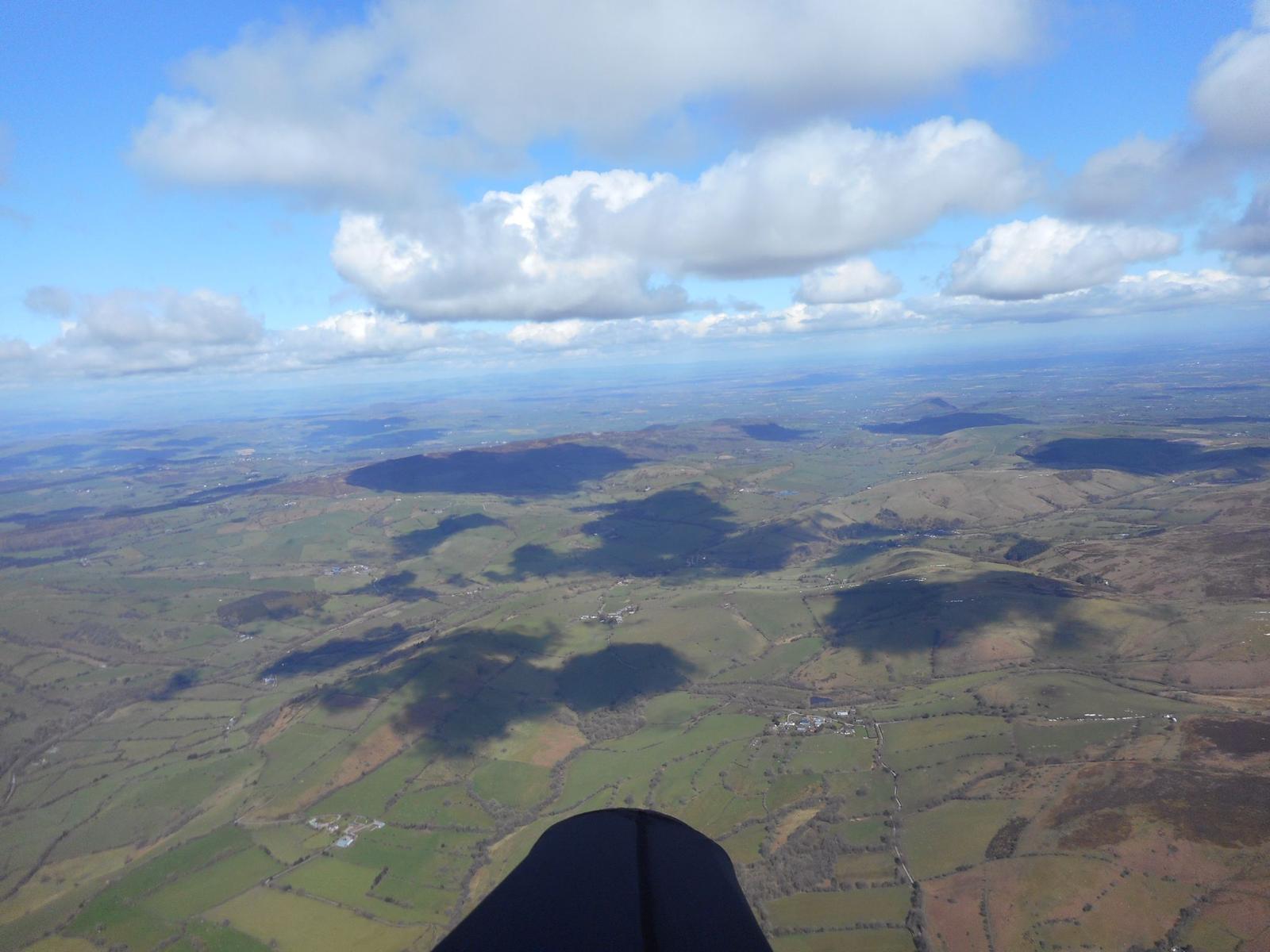 Mark on a cross-country flight 6675 feet over Wales