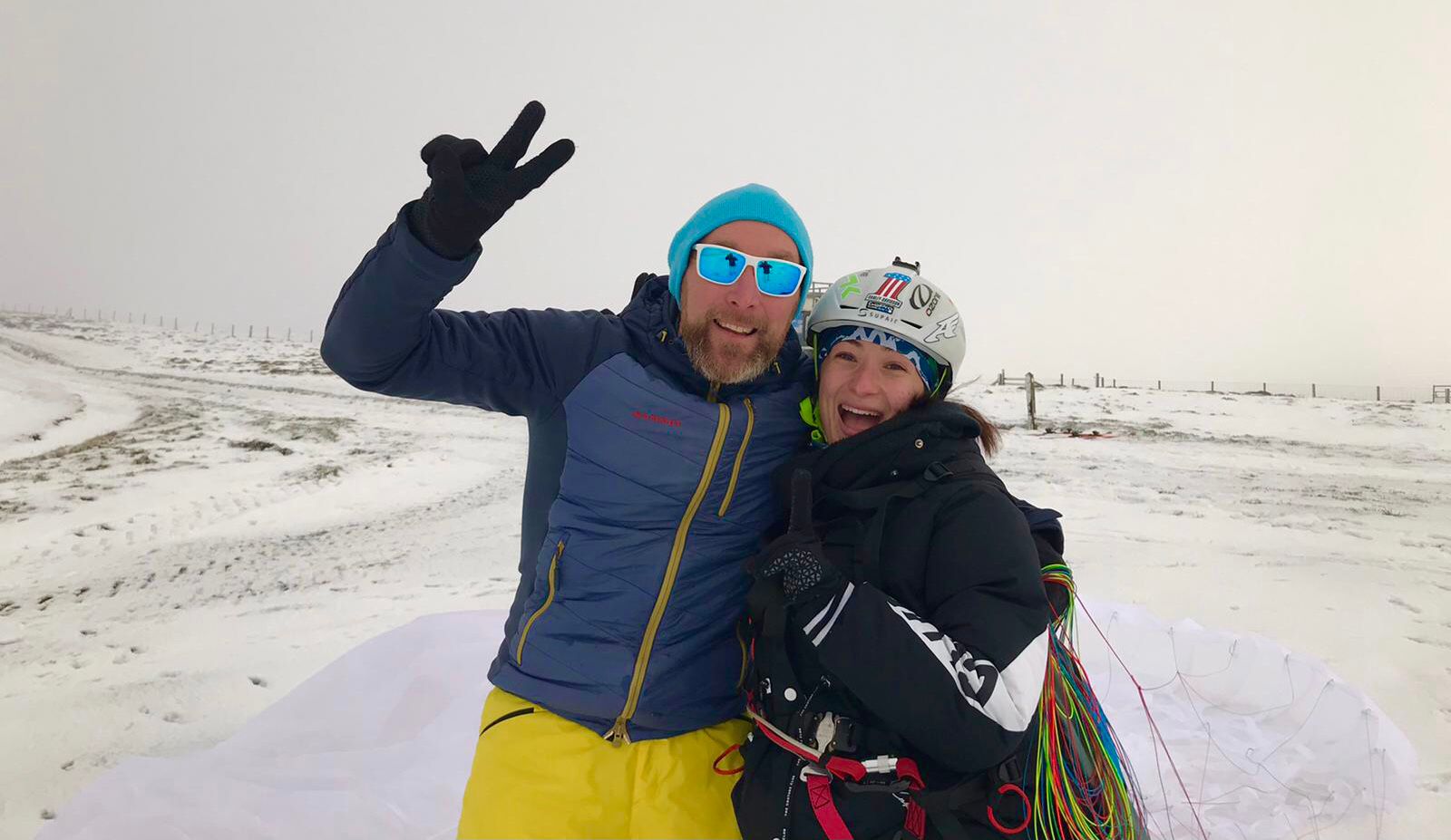 Mark and his oldest daughter Chloe days training